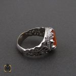 2 انگشتر عقیق یمن با حکاکی یا امام حسن (ع) مردانه – کد 10552 - تصویر 2