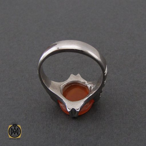 3 انگشتر عقیق یمن با حکاکی یا موسی بن جعفر مردانه – کد 10568 - تصویر 3