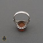 انگشتر عقیق یمن با حکاکی یا موسی بن جعفر مردانه – کد 10569 - تصویر 3