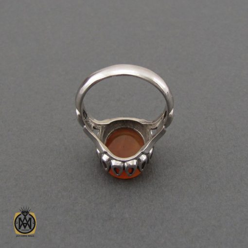 انگشتر عقیق یمن با حکاکی یا موسی بن جعفر مردانه – کد 10569 - تصویر 3