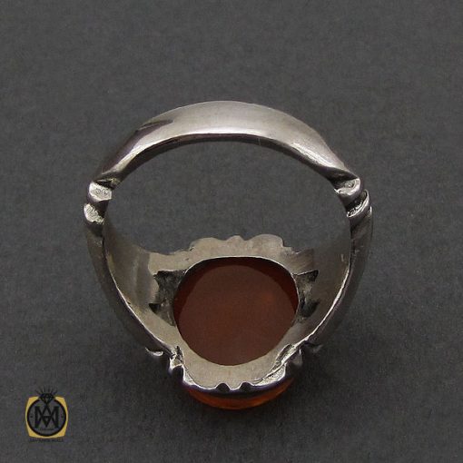 انگشتر عقیق یمن با حکاکی یا جواد الائمه ادرکنی مردانه – کد 10575 - تصویر 3