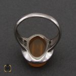 انگشتر عقیق یمن با حکاکی یا مرتضی علی مردانه – کد 10579 - تصویر 3