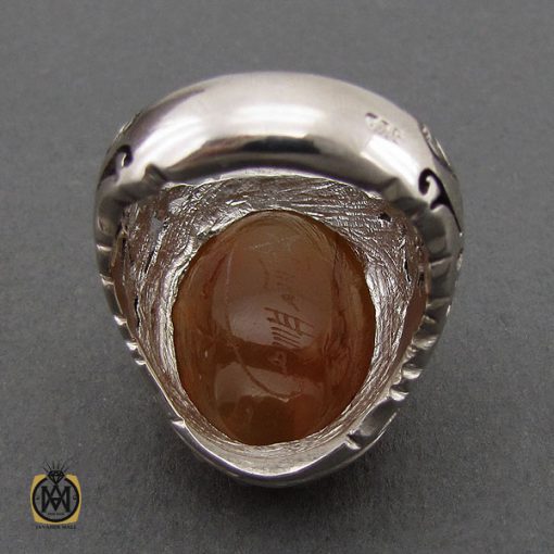 3 انگشتر عقیق یمن با حکاکی الله و پنج تن مردانه – کد 10580 - تصویر 3