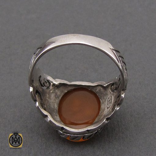 3 انگشتر عقیق یمن با حکاکی الحمدلله مردانه – کد 10582 - تصویر 3