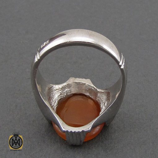 انگشتر عقیق یمن با حکاکی یا حسین شهید مردانه – کد 10586 - تصویر 3