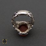 انگشتر عقیق یمن با حکاکی انا مدینة العلم وعلی بابها مردانه – کد 10592 - تصویر 3