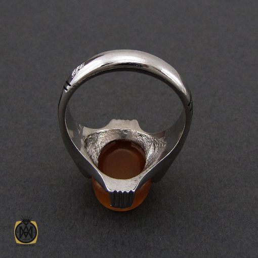 3 انگشتر عقیق یمن با حکاکی یا قوی مردانه – کد 10595 - تصویر 3