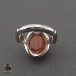 انگشتر عقیق یمن با حکاکی شرف الشمس و یا زینب کبری مردانه – کد 10600 - تصویر 3