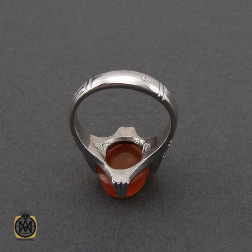 انگشتر عقیق یمن با حکاکی یا فاطمه مردانه – کد 10606 - تصویر 3