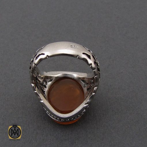 انگشتر عقیق یمن با حکاکی یا جعفر بن محمد مردانه – کد 10615 - تصویر 3