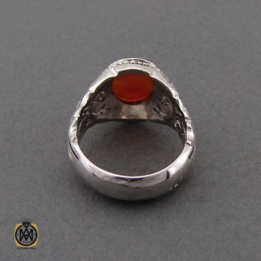 3 انگشتر عقیق یمن مردانه دست ساز - کد 10624 - تصویر 3