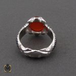 3 انگشتر عقیق یمن خوش رنگ مردانه هنر دست استاد قاسمی - کد 10638 - تصویر 3