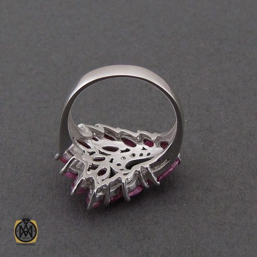 3 انگشتر یاقوت سرخ طرح دایانا زنانه - کد 2287 - تصویر 3