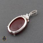 3 مدال عقیق قرمز طرح آریسان زنانه - کد 3260 - تصویر 3