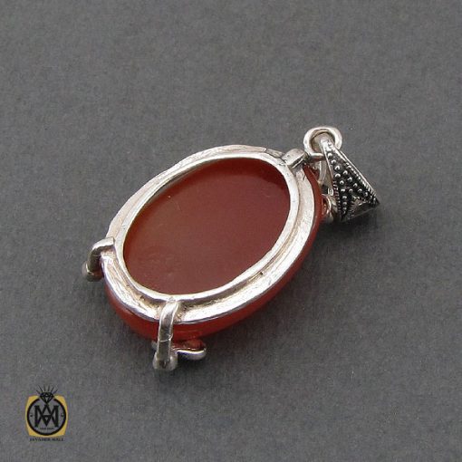 3 مدال عقیق قرمز طرح بنیتا زنانه - کد 3262 - تصویر 3