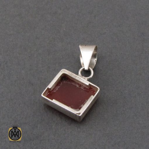 مدال عقیق قرمز طرح اسپرت - کد 3270 - تصویر 3