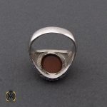 انگشتر عقیق یمن با حکاکی یا امام حسن مردانه – کد 10514 - تصویر 3