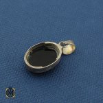 3 مدال عقیق مشکی با حکاکی یا امام رضا طرح اسپرت - کد 3274 - تصویر 3