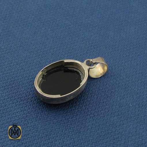 3 مدال عقیق مشکی با حکاکی یا امام رضا طرح اسپرت - کد 3274 - تصویر 3