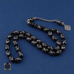 3 تسبیح 33 دانه یسر حجاز نقره کوب و مرغوب - کد 4339 - تصویر 3