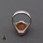 انگشتر عقیق یمن با حکاکی هو العلی مردانه – کد 10519 - تصویر 3