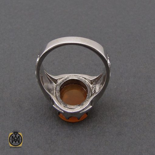 انگشتر عقیق یمن با حکاکی یا ثارالله مردانه – کد 10522 - تصویر 3