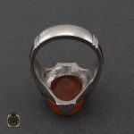 انگشتر عقیق یمن با حکاکی هو العلی الاعلی مردانه – کد 10529 - تصویر 3