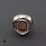 انگشتر عقیق یمن با حکاکی شرف الشمس و یا اباالقاسم یا رسول الله مردانه – کد 10539 - تصویر 3