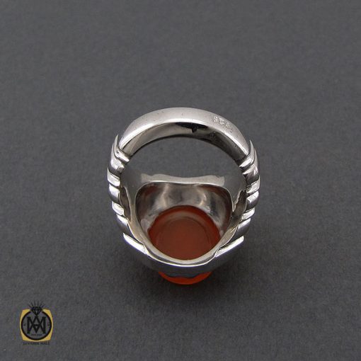 3 انگشتر عقیق یمن با حکاکی یا کریم العفو مردانه – کد 10541 - تصویر 3