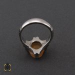 انگشتر عقیق یمن با حکاکی الحمد الله مردانه – کد 10542 - تصویر 3