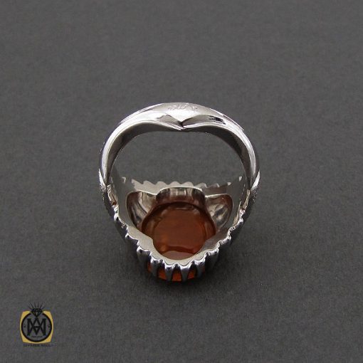 انگشتر عقیق یمن با حکاکی یا ثار الله و ابن ثاره مردانه – کد 10551 - تصویر 3