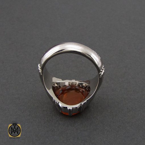 3 انگشتر عقیق یمن با حکاکی یا عقیله العرب مردانه دست ساز – کد 10554 - تصویر 3