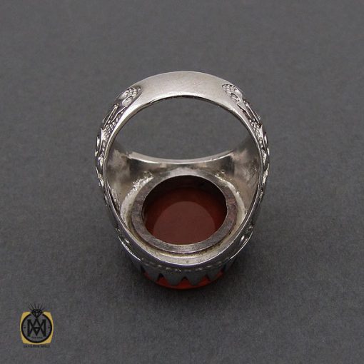 انگشتر عقیق یمن با حکاکی الدخیل کفیل الزینب مردانه – کد 10557 - تصویر 3