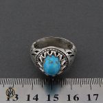 انگشتر فیروزه نیشابوری مردانه دست ساز– کد 10503 - تصویر 4