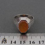 انگشتر عقیق یمن با حکاکی شرف الشمس و یا حیدر کرار مردانه – کد 10585 - تصویر 4