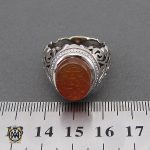 انگشتر عقیق یمن با حکاکی انا مدینة العلم وعلی بابها مردانه – کد 10592 - تصویر 4