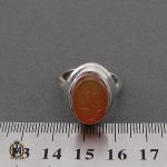 انگشتر عقیق یمن با حکاکی علی رکن الایمان مردانه – کد 10603 - تصویر 4