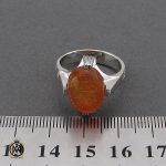 انگشتر عقیق یمن با حکاکی یا فاطمه مردانه – کد 10606 - تصویر 4