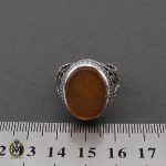 انگشتر عقیق یمن با حکاکی یا جعفر بن محمد مردانه – کد 10615 - تصویر 4