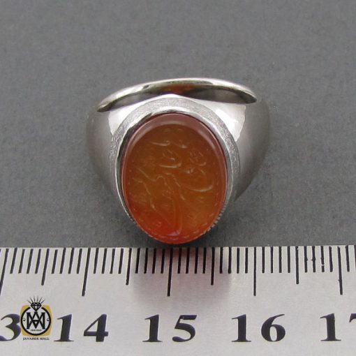 4 انگشتر عقیق یمن با حکاکی ها علی بشر كيف بشر مردانه – کد 10618 - تصویر 4