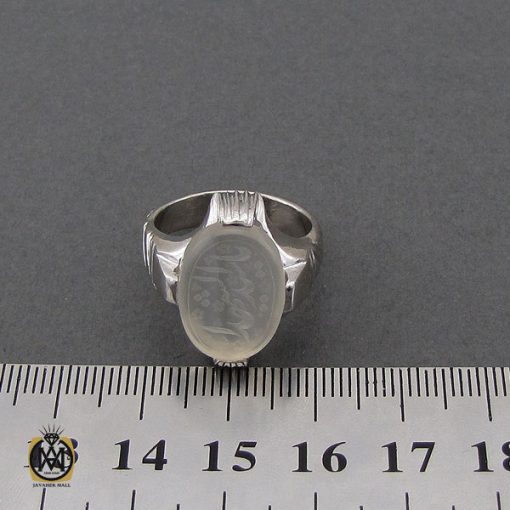 انگشتر عقیق یمن با حکاکی یا شید الشهدا مردانه – کد 10619 - تصویر 4