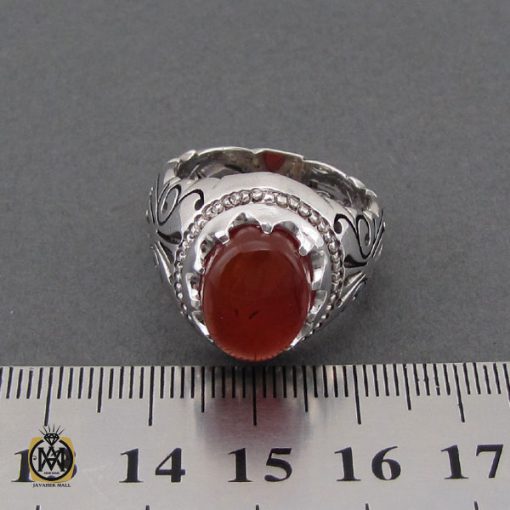 انگشتر عقیق یمن مردانه دست ساز - کد 10626 - تصویر 3