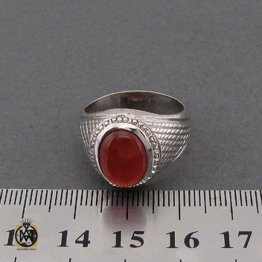 انگشتر عقیق یمن مردانه دست ساز - کد 10631 - تصویر 4