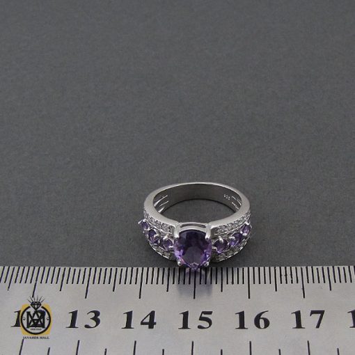 انگشتر آمتیست طرح پرتو زنانه - کد 2273 - تصویر 4