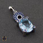 4 سرویس توپاز آبی طرح نغمه زنانه - کد 7223 - تصویر 4