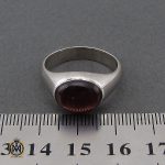 انگشتر گارنت مردانه دست ساز طرح صفوی - کد 10647 - تصویر 4