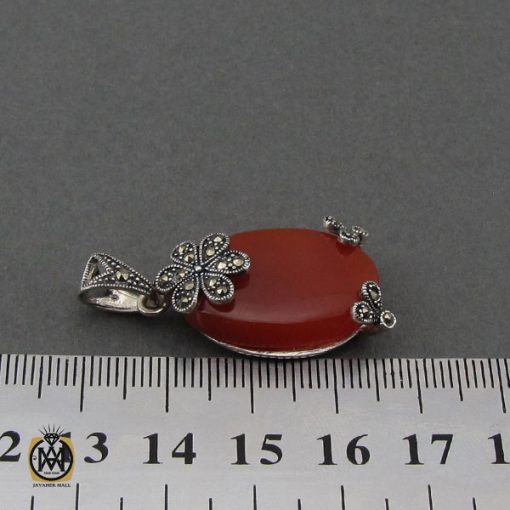 4 مدال عقیق قرمز طرح بنیتا زنانه - کد 3262 - تصویر 4
