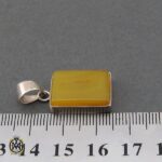 مدال عقیق زرد با حکاکی شرف الشمس طرح اسپرت - کد 3269 - تصویر 4