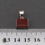 مدال عقیق قرمز طرح اسپرت - کد 3270 - تصویر 4