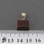 مدال عقیق قرمز با حکاکی یا امام رضا طرح اسپرت - کد 3273 - تصویر 4